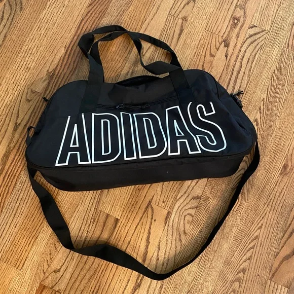 Black Adidas Athletic Duffel Bag - Picture 1 of 7